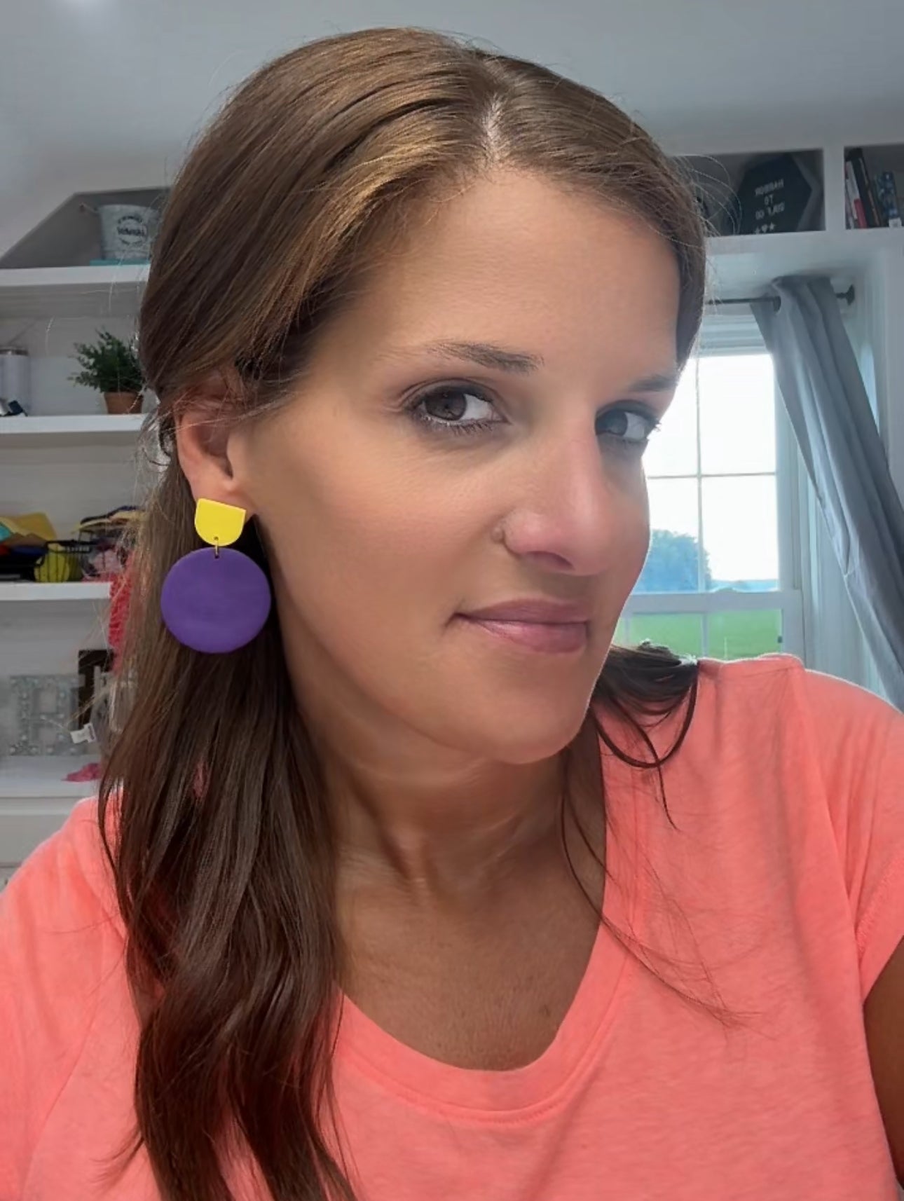 Game day polymer clay earrings