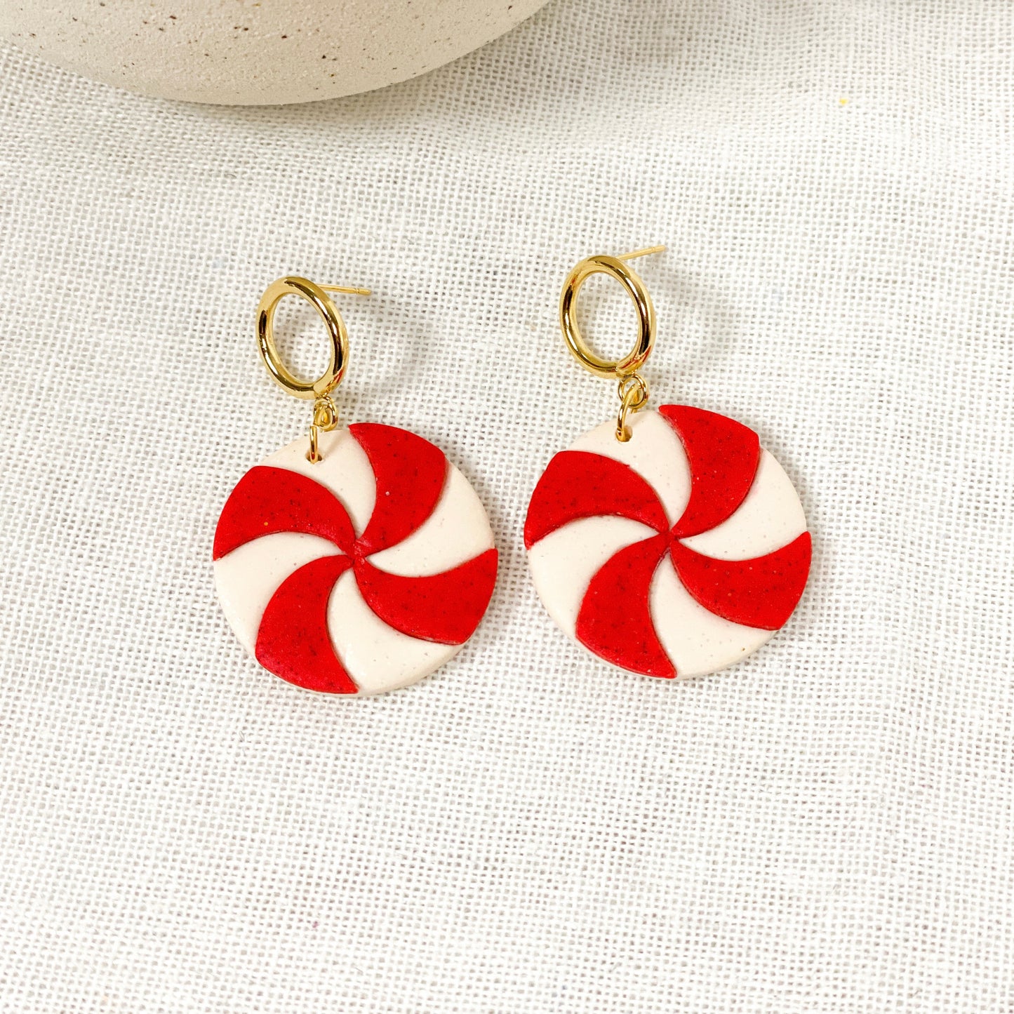 Sparkly Christmas Candy Earrings