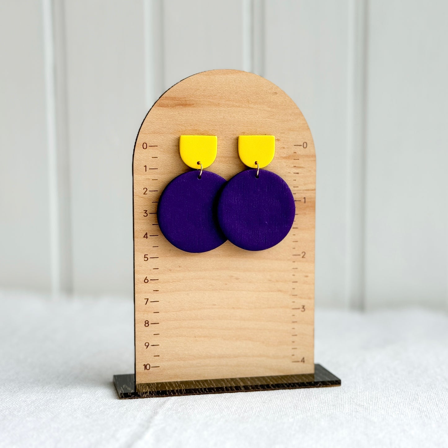 Game day polymer clay earrings