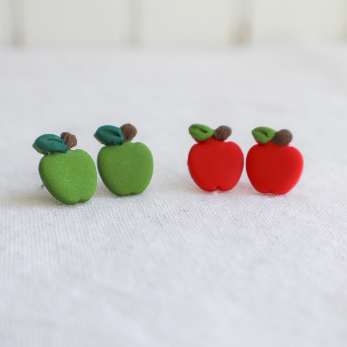 Apple Studs, Multiple Colors