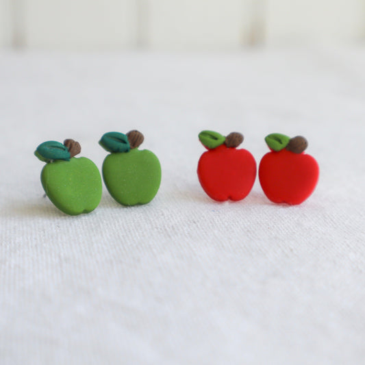 Apple Studs, Multiple Colors