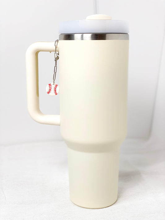 Baseball Charm, Stanley Cup Accessories, Simple Modern, Tumbler Accessories, Handmade Gifts - Harbor to Gulf Co.