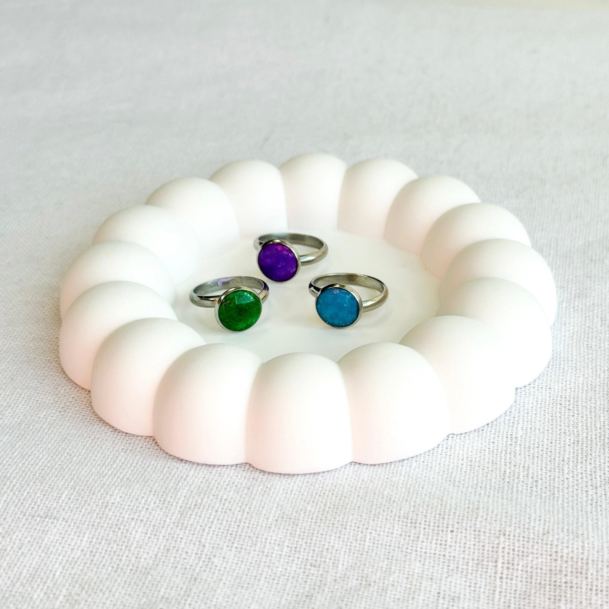 Bubble Jewelry Tray, White - Harbor to Gulf Co.