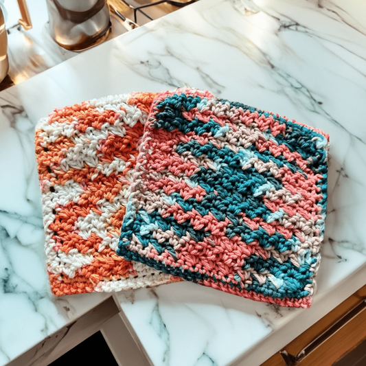 Crochet Dishcloths, Multiple Colors - Harbor to Gulf Co.