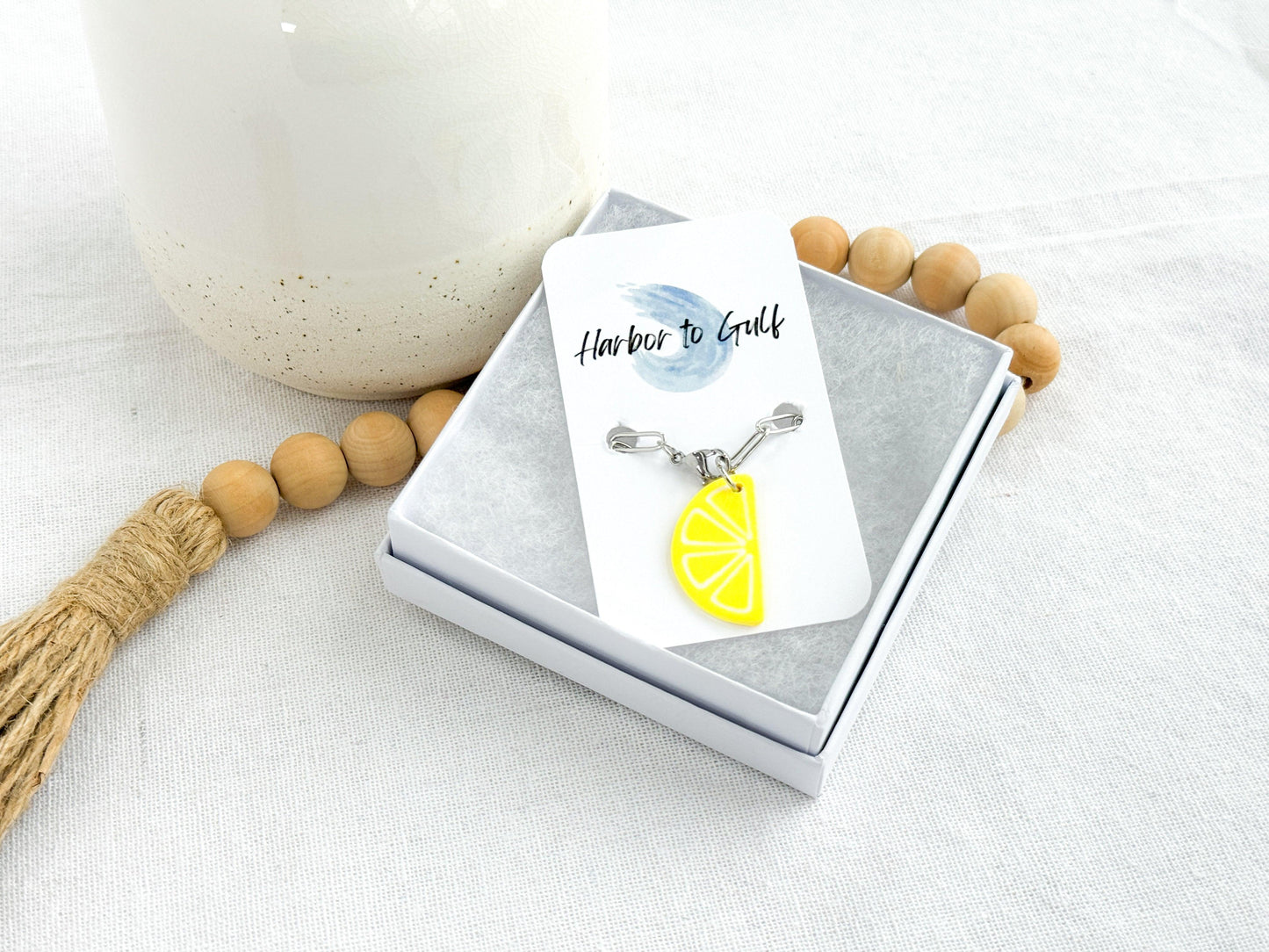 Lemon Stanley Cup Charm, Stanley Accessories, Fruit Charms, Teenage Girl Gifts - Harbor to Gulf Co.