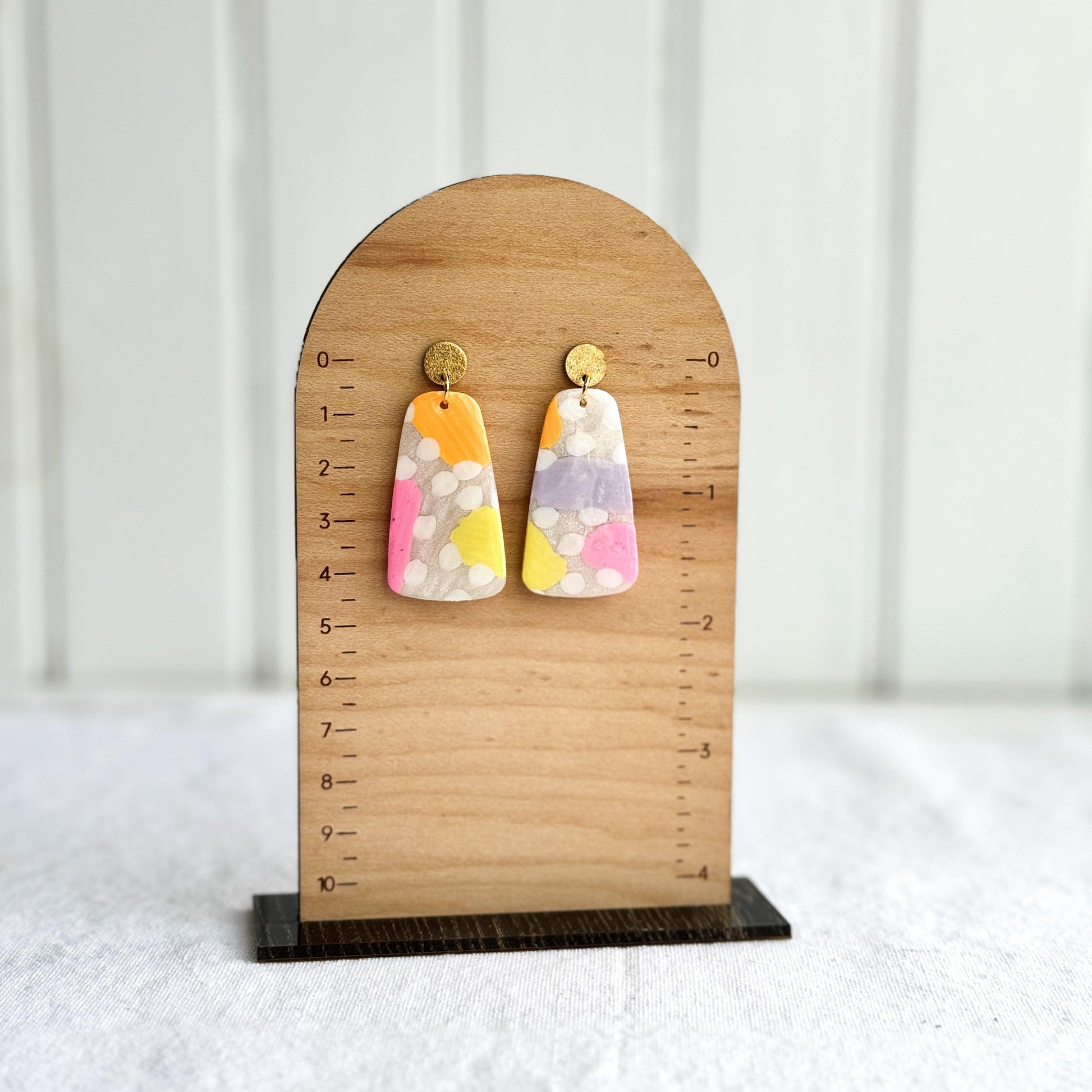 Pastel Polymer Clay Earrings, Multiple Styles - Harbor to Gulf Co.