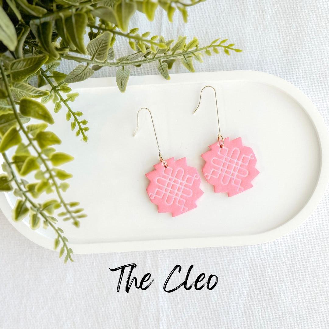Pink Polymer Clay Earrings, Multiple Styles - Harbor to Gulf Co.