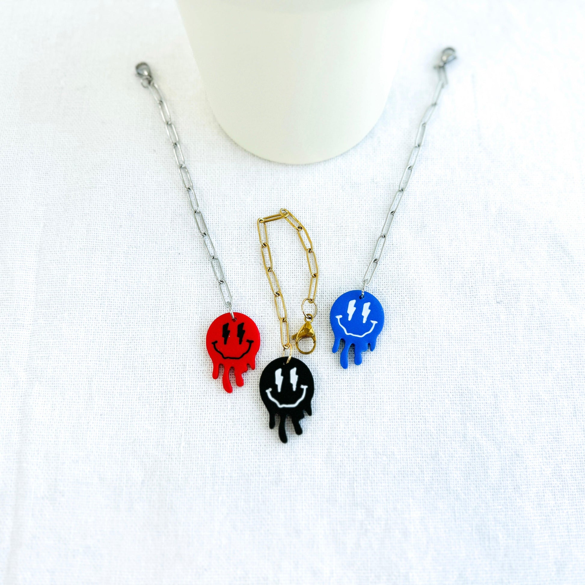 Red Smiley Face Charm, Stanley Cup Accessories - Harbor to Gulf Co.