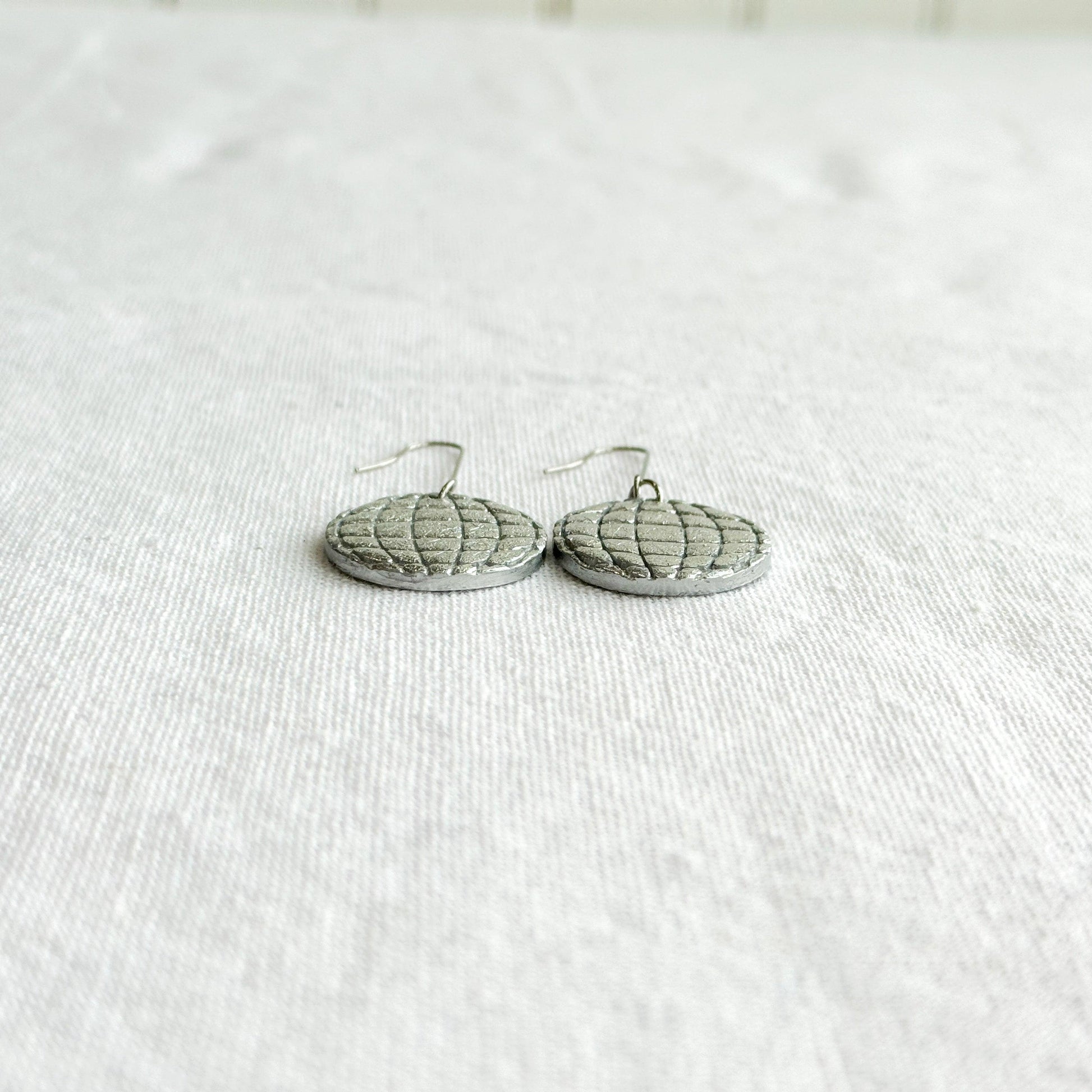 Sparkly Disco Ball Earrings, New Years Eve Earrings, Cute Clay Earrings, Surgical Steel - Harbor to Gulf Co.