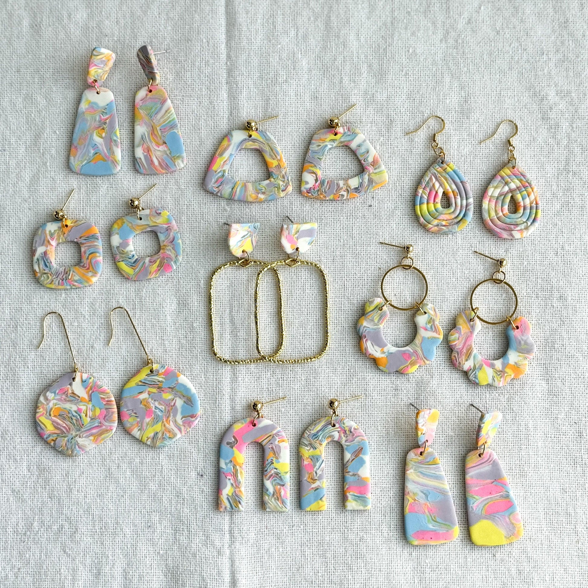 Spring Polymer Clay Earrings, Multiple Styles - Harbor to Gulf Co.