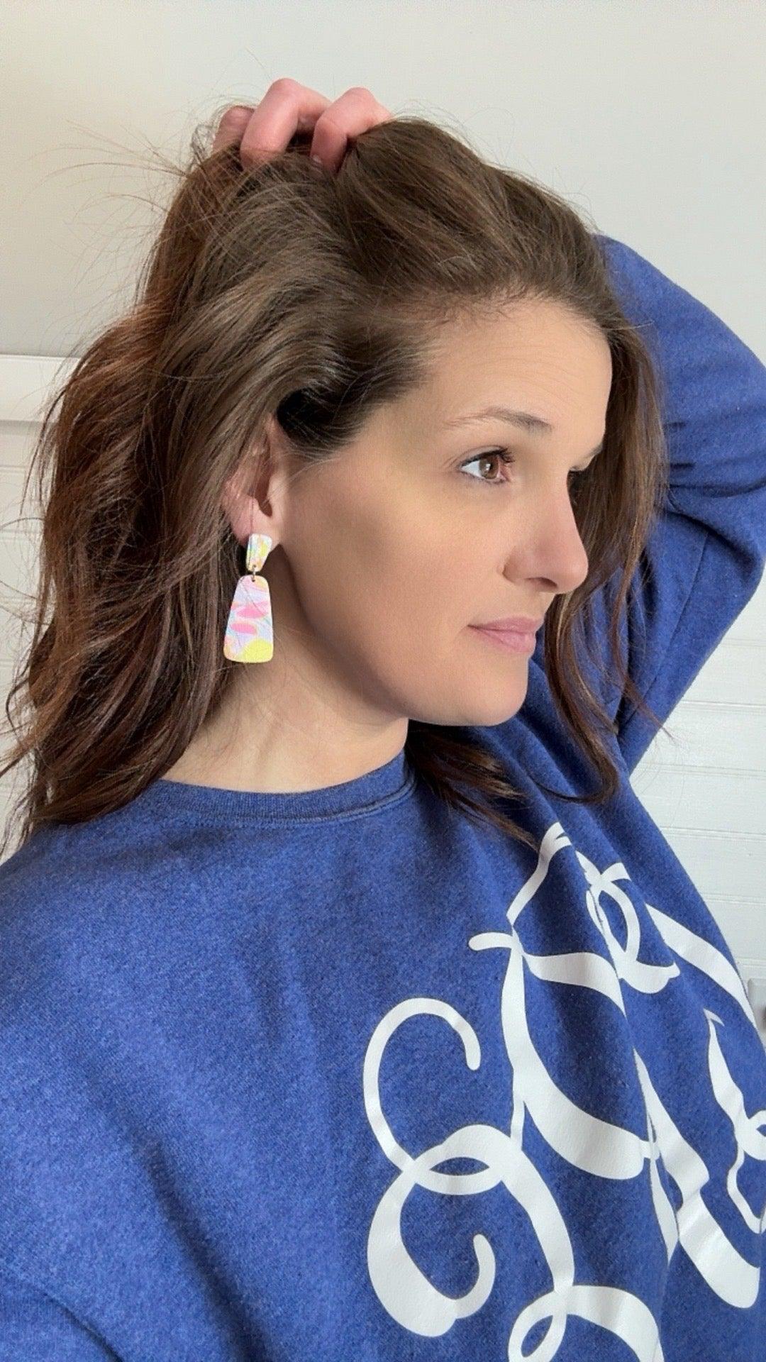 Spring Polymer Clay Earrings, Multiple Styles - Harbor to Gulf Co.