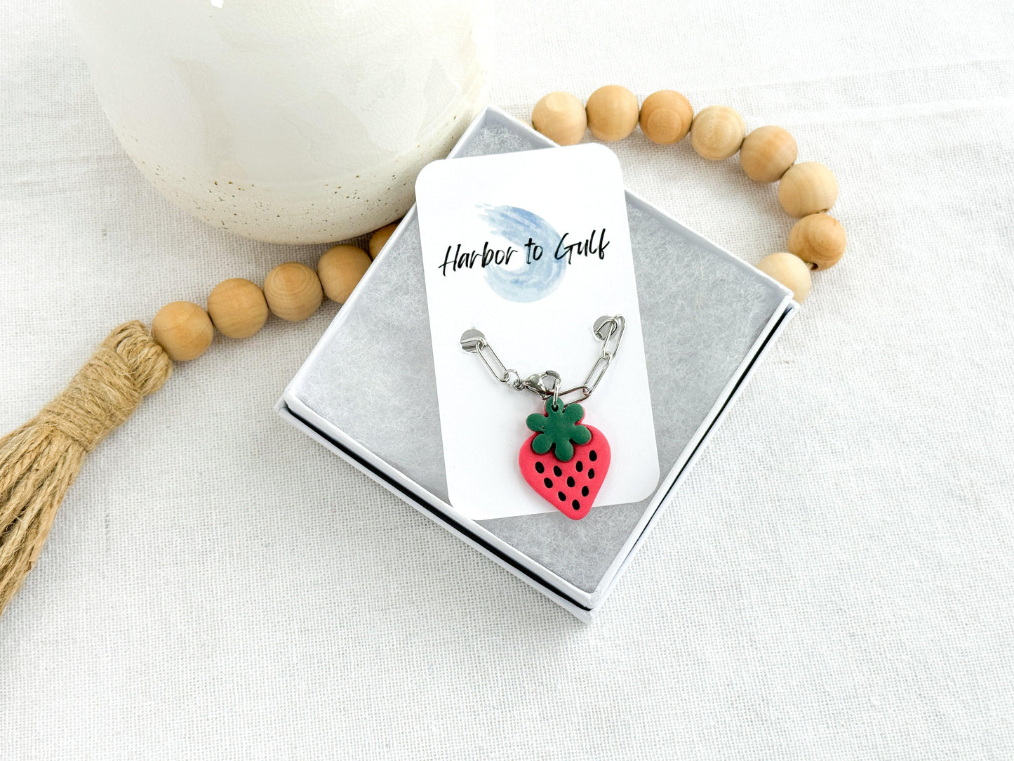 Strawberry Charm, Stanley Accessories, Fruit Charms, Teenage Girl Gifts - Harbor to Gulf Co.