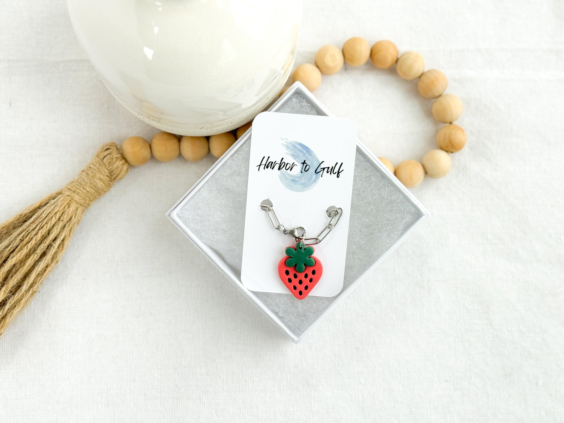 Strawberry Charm, Stanley Accessories, Fruit Charms, Teenage Girl Gifts - Harbor to Gulf Co.