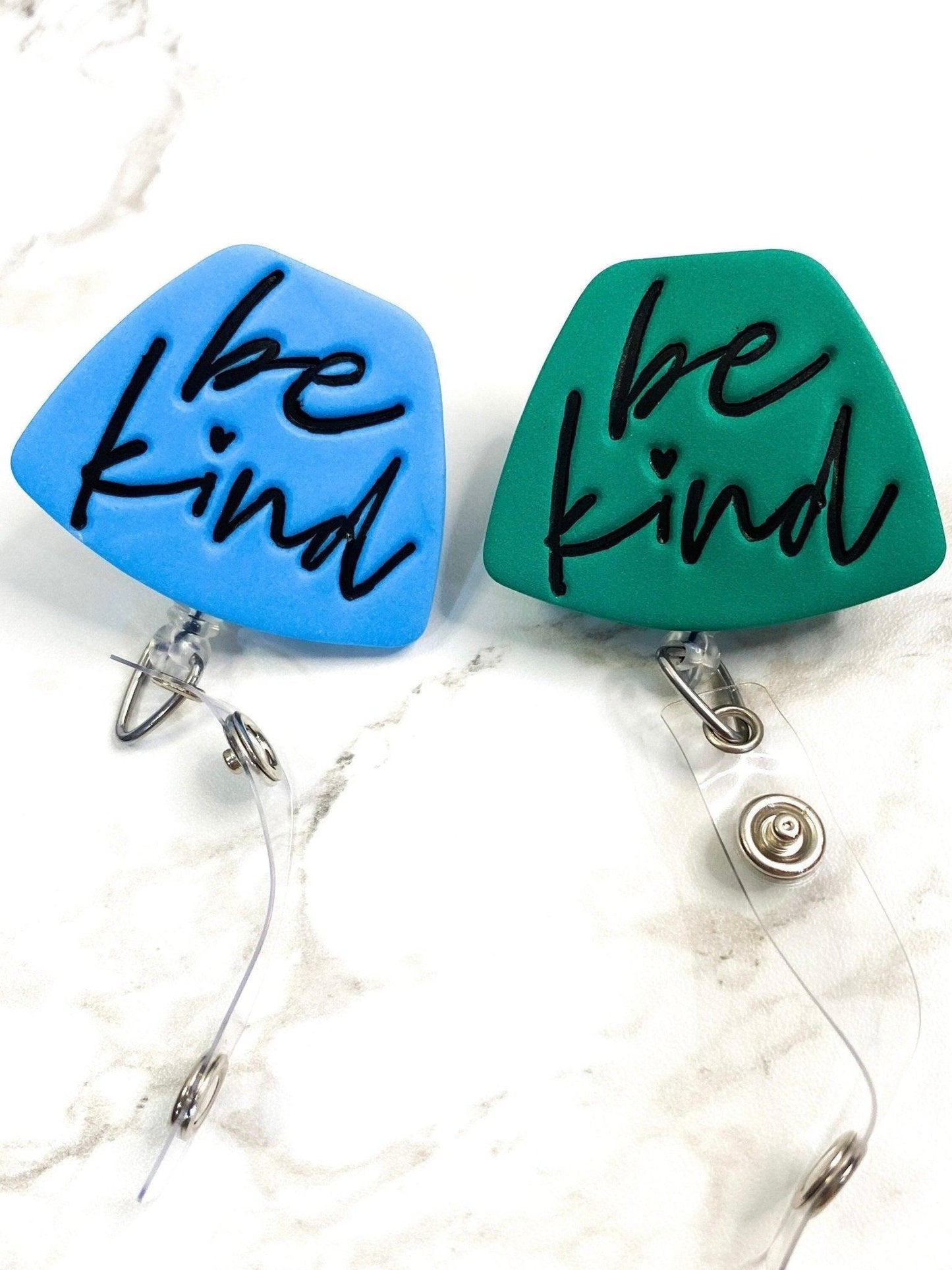 Inspiring "Be Kind" Badge Reel | 34-Inch Retractable Nylon Cord | Alligator Clip | Uplifting Message | Stylish & Functional Accessory - Harbor to Gulf Co.