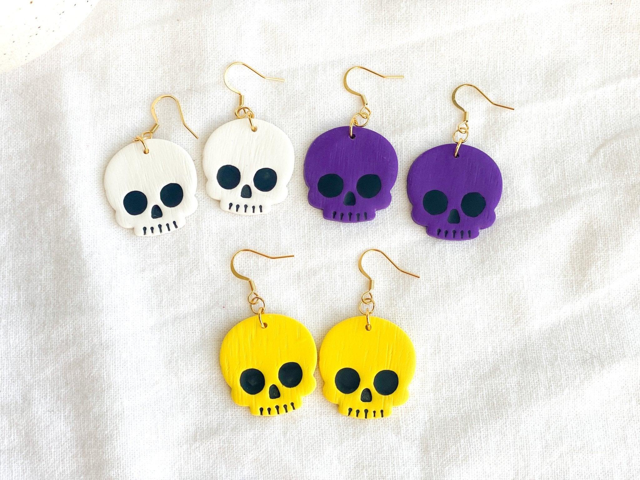 Big deals skull earrings