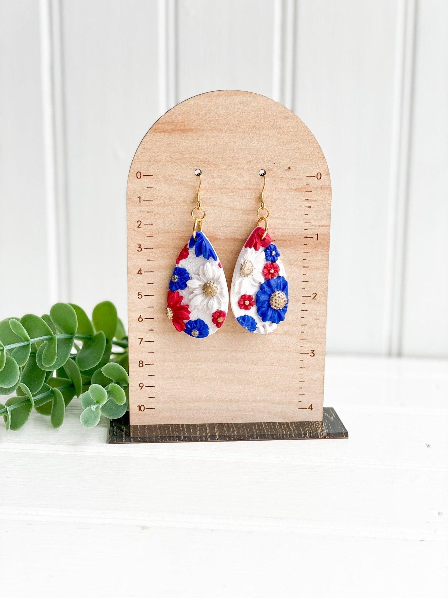 Red and Blue Earrings - Game Day Earrings - Ole Miss Earrings - Florida Atlantic Jewelry - Gift for College Girl - Harbor to Gulf Co.