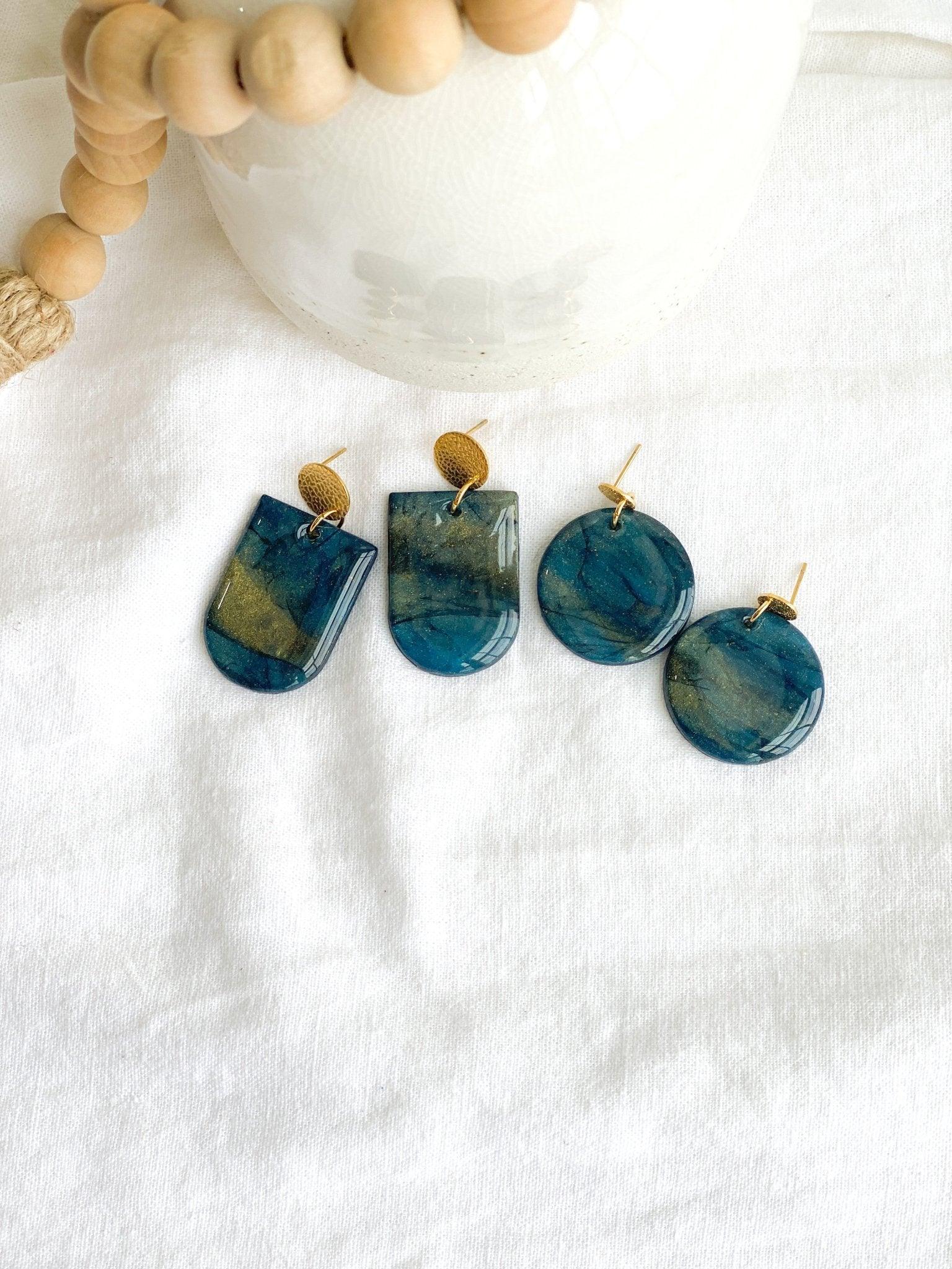 Blue Galaxy Earrings - Harbor to Gulf Co.