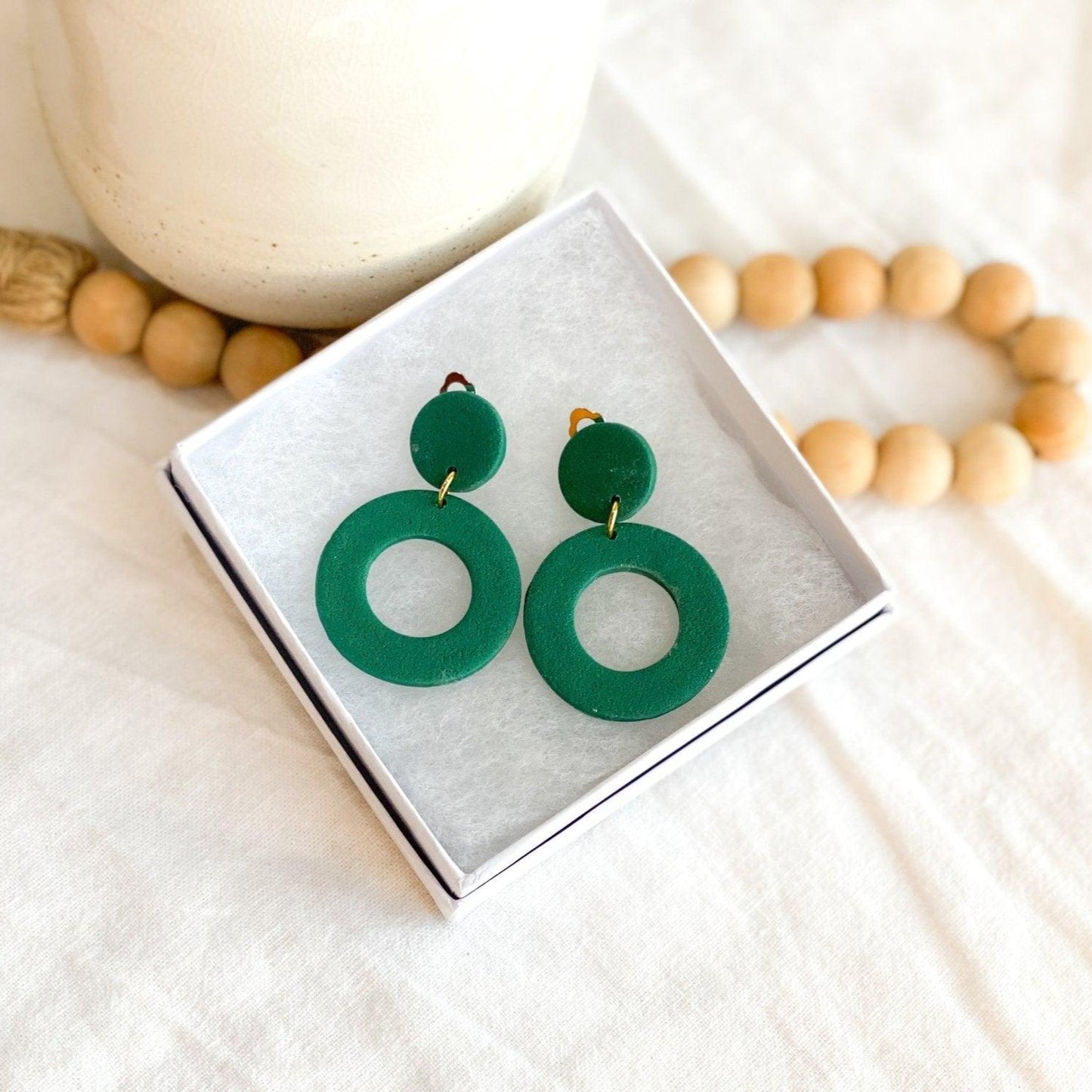 Timeless Clip On Earrings – Classic Shapes & Captivating Colors for Effortless Elegance - Harbor to Gulf Co.