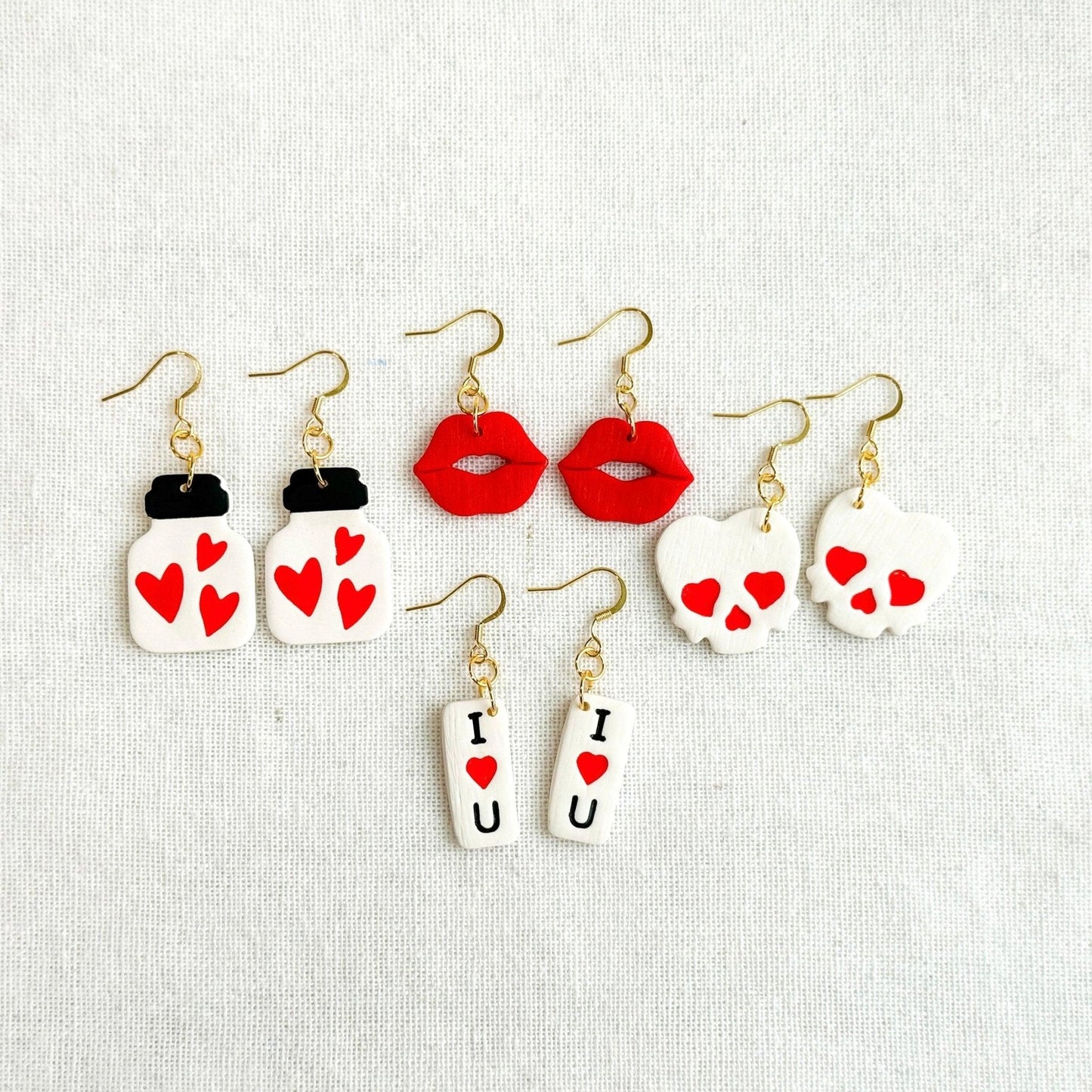 Love Potion Earrings, Polymer Clay, Surgical Steel, Handmade, Gifts for Women - Harbor to Gulf Co.