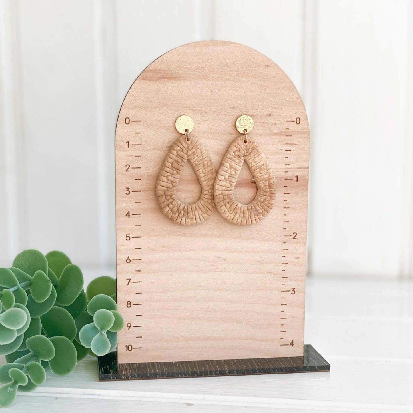 Rattan Teardrop Earrings, Handmade Gifts, Valentines Day - Harbor to Gulf Co.