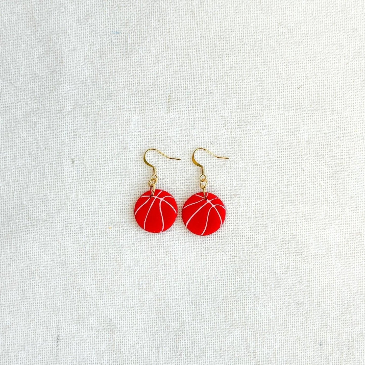 NCSU Basketball Earrings, Handmade Gifts, Sports Jewelry, Game Day Earrings, Gift for Friend, Clay Earrings, Stocking Stuffers for Women - Harbor to Gulf Co.