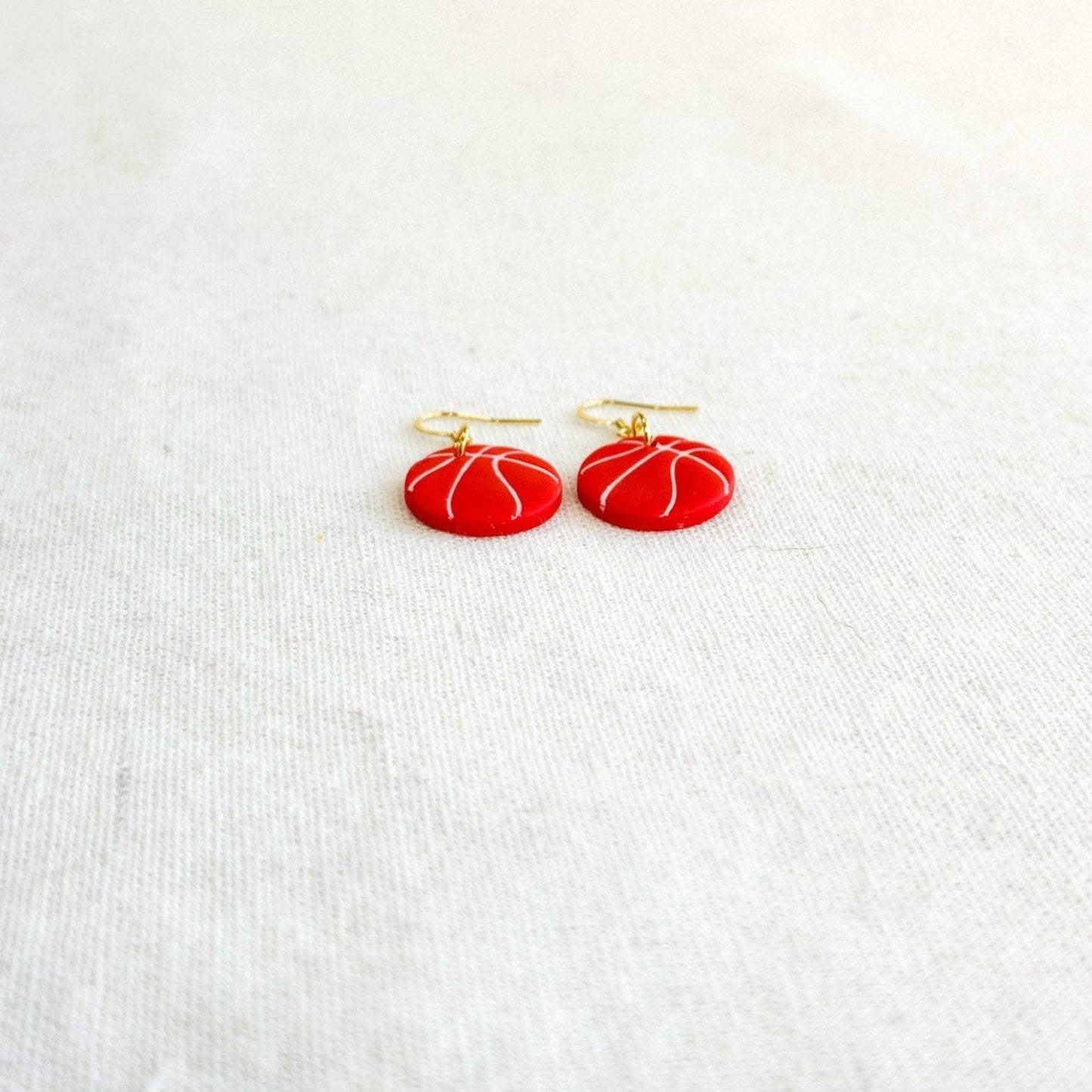 NCSU Basketball Earrings, Handmade Gifts, Sports Jewelry, Game Day Earrings, Gift for Friend, Clay Earrings, Stocking Stuffers for Women - Harbor to Gulf Co.