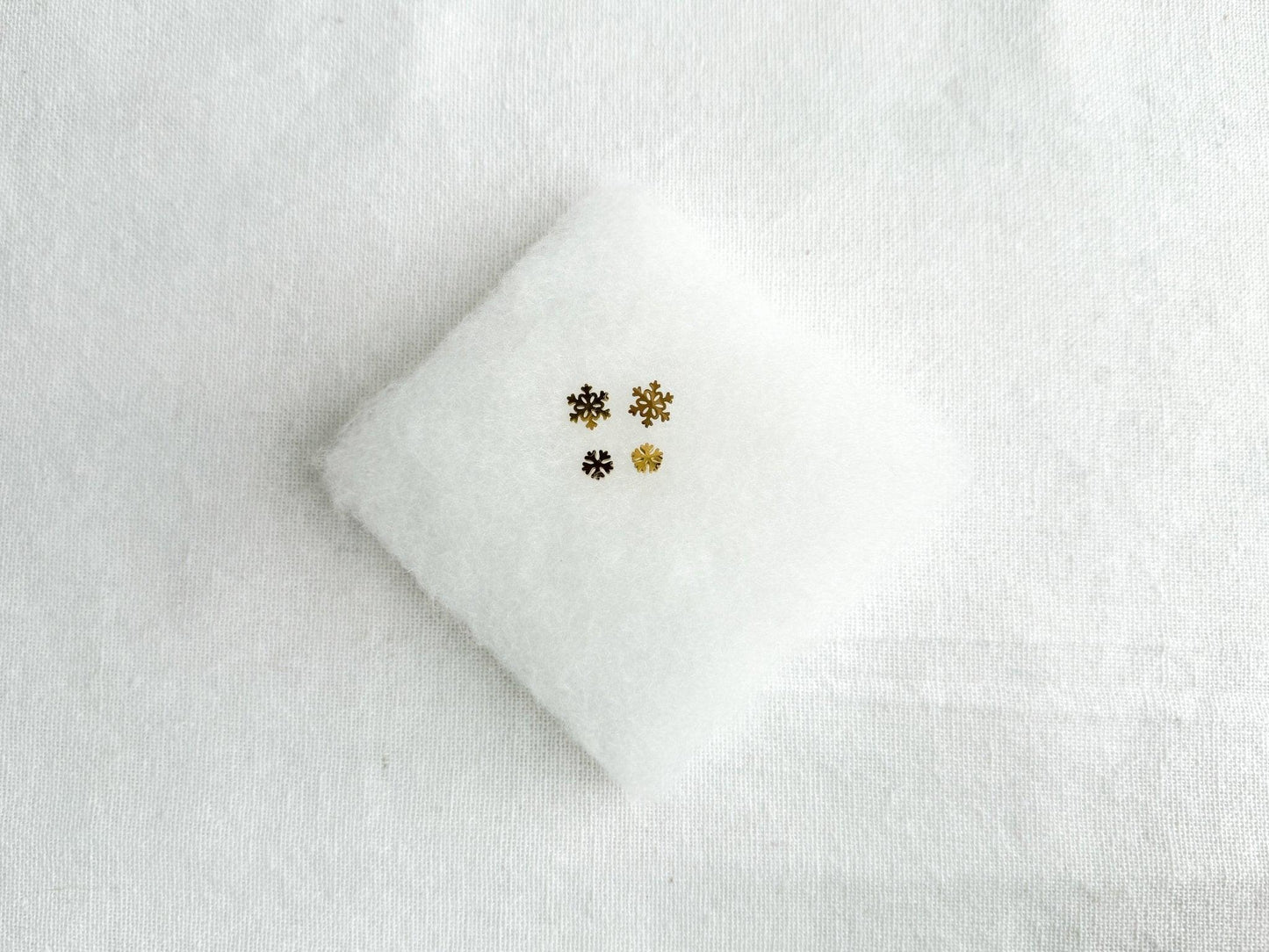 Snowflake Stud Earrings, Gold Earrings, Surgical Steel, Best Gifts for Her, Dupe Earrings, Bottega Earrings, Festive Holiday Accessories - Harbor to Gulf Co.